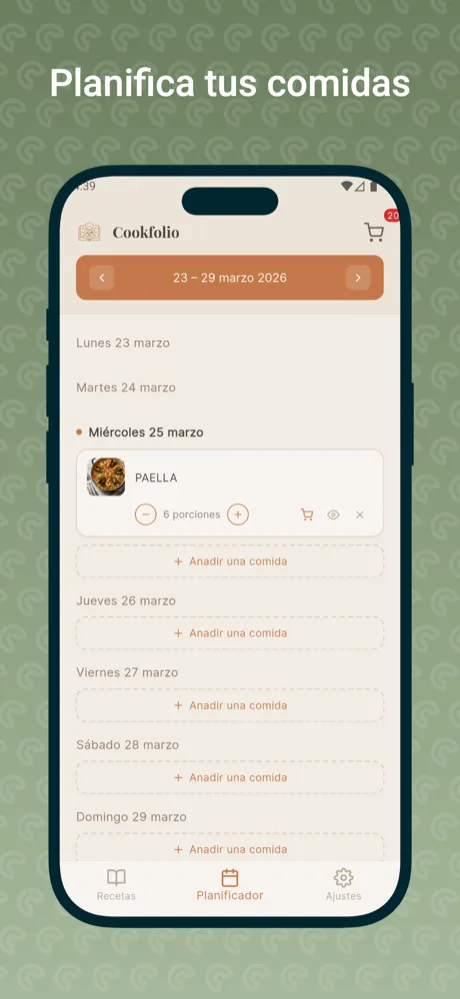 Planificación de comidas